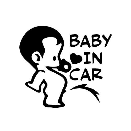 Samolepka na auto Baby on board, samolepky na sklo Baby on board