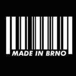 Samolepka Made in Brno Bila dle vašeho vlastního výběru.