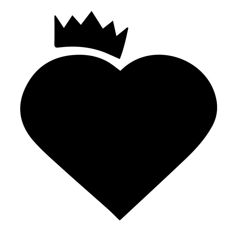 Originální samolepka Srdce s korunou dle vašeho vlastního výběru v Brne