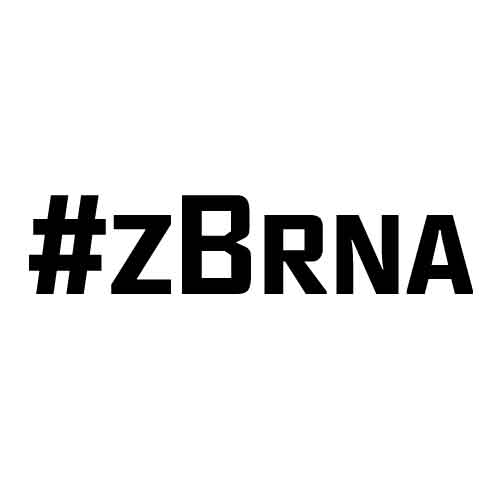 Originální samolepka #zBrna dle vašeho vlastního výběru.