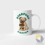 Hrnek s Mopsem Starpugs Coffee s potiskem