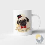 Hrnek s Mopsem I Love Pug s potiskem