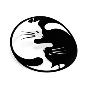 Samolepka Jin a Jang Kočky