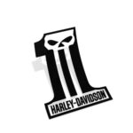 Samolepka Lebka Harley #1