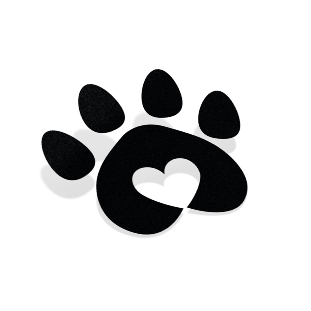Samolepka Tlapka Srdce 2