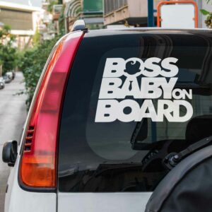 Samolepka Boss Baby On Board na auto