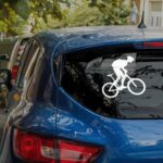 Samolepka Cyklista na auto, sklo nebo zed'