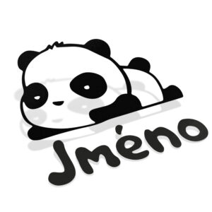 Samolepka Panda (Vaše jméno)