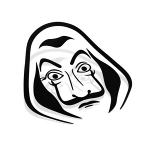 Samolepka Money Heist Salvador Dali