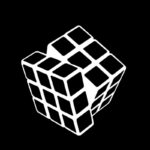 Samolepka Rubikova kostka