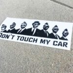 Samolepka Don't touch my car (COFFIN DANCE)