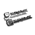Samolepka Twitch profil