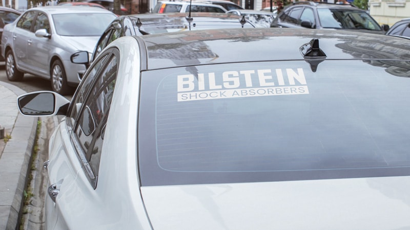 Samolepka Bilstein shock absorbers na auto