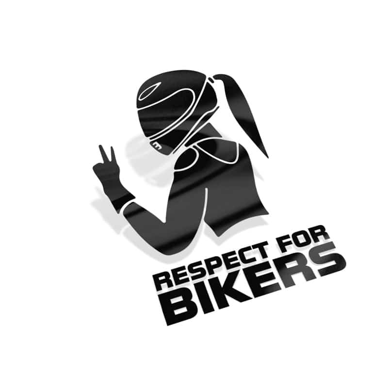 Samolepka Respect For Bikers na auto