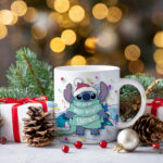 Vánoční hrnek - Modrý panáček