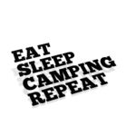 Samolepka Eat Sleep Camping Repeat
