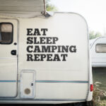 Samolepka Eat Sleep Camping Repeat