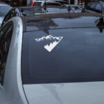 Samolepka Hory a les, trojúhelník