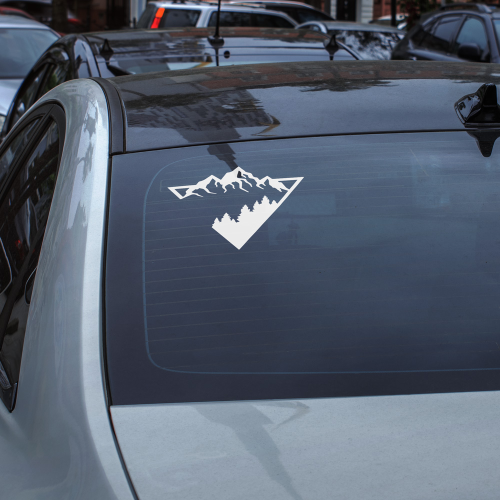 Samolepka Hory a les, trojúhelník Samolepka Hory a les, trojúhelník