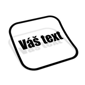 Samolepka Piktogram, Váš text