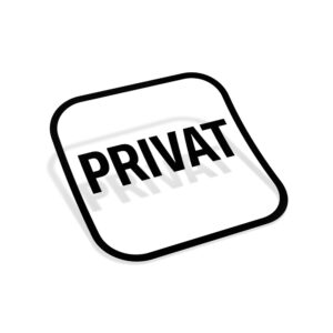 Samolepka Privat Piktogram