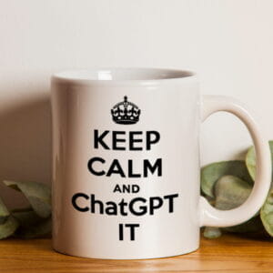 Hrnek KEEP CALM and ChatGPT IT
