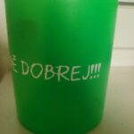 Hrnek fluorescenční zelený s vlastním potiskem, 330 ml photo review